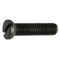 Midwest Fastener #6-48 x 1/2 in Slotted Oval Machine Screw, Black Oxide Steel, 10 PK 32944